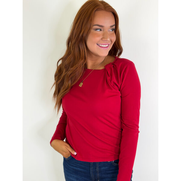  Salsa Twist Neck L/S Tee