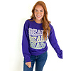 Mardi Gras Beads Purple Sweatshirt