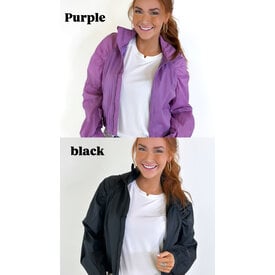 SOLID SPORT ZIP JACKET W/ HOOD