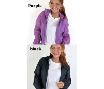 SOLID SPORT ZIP JACKET W/ HOOD