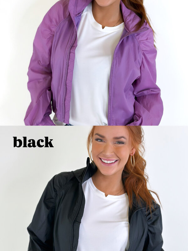 SOLID SPORT ZIP JACKET W/ HOOD