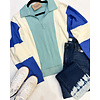 COLOR BLOCK TERRY SWEATSHIRT