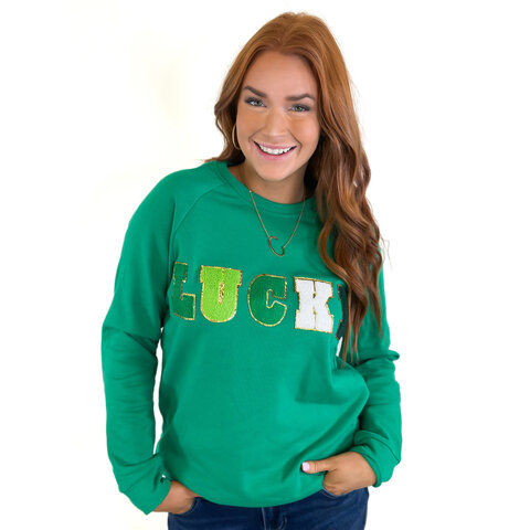 LUCKY CHENILLE SWEATSHIRT
