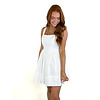 IVORY SQUARE NECK CORSET DRESS