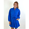 BLUEJAY BALOON SLEEVE COLLARED TIERED DRESS