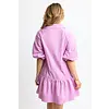 ANA PURPLE POPLIN STRIPE DRESS