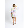 PASTEL FLORAL POPLIN SHIRT DRESS