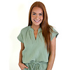 RAGLAN FLUTTER SLEEVE - JUNIPER