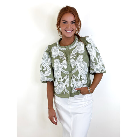 Lucia Top- Sage