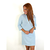 POWDER BLUE VNECK TUNIC