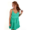 GREEN TIERED TANK DRESS