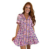 Blush Mix Foral Woven Mini Dress