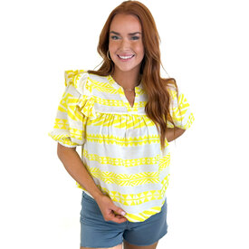  NEON YELLOW JANICE TOP
