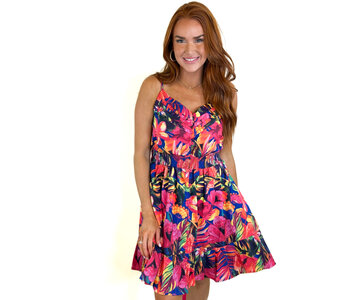 HAWIIAN BLISS SPAGETTI STRAP DRESS