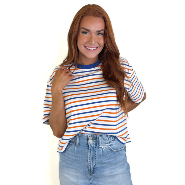  MADDOX TOP - DAZZLING STRIPE