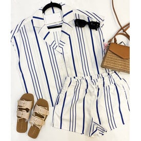  KRISSY SHORT- Monaco Stripe
