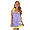 PURPLE/GOLD TERRY DRESS