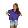 STRIPE POPLIN PURPLE & YELLOW TOP