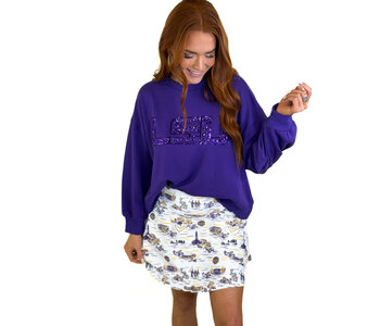 MOLLY SKORT - LSU TOILE