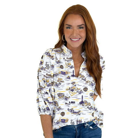 ELIZA TOP - LSU TOILE