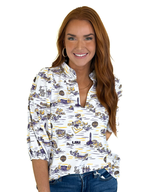 ELIZA TOP - LSU TOILE