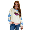 SEQUIN FOOTBALL STAR PATCH TEE