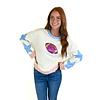 SEQUIN FOOTBALL STAR PATCH TEE