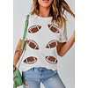 Sequin Patch Football Tee