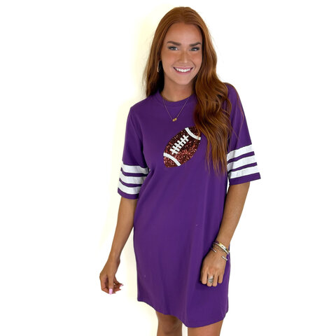 SEQUIN FOOTBALL DRESS