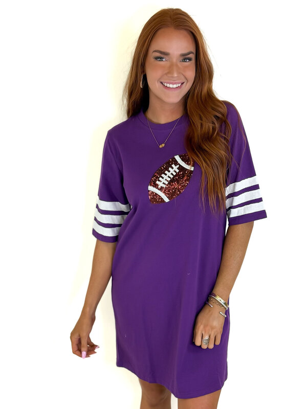 SEQUIN FOOTBALL DRESS