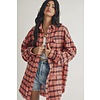 Plaid Distressed Fannel Shirt