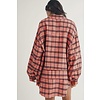 Plaid Distressed Fannel Shirt