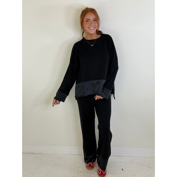  BLACK KNIT SWEATER SET