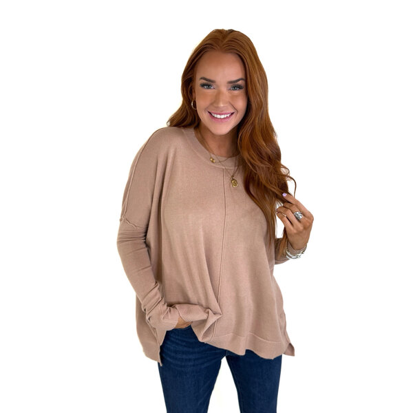  SOLID  CASHMERE BLEND SWEATER