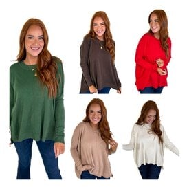  SOLID  CASHMERE BLEND SWEATER