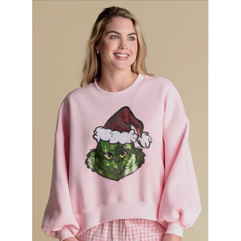 PINK GRINCH SWEATSHIRT