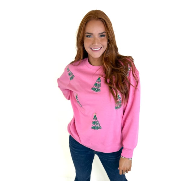  SARAH SWEATSHIRT - GREEN TREES