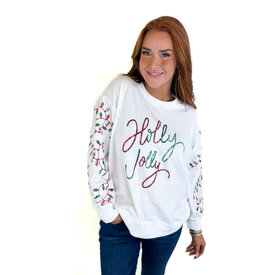  SARAH SWEATSHIRT - HOLLY JOLLY LIGHTS