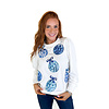 KELLY SWEATSHIRT-  BLUE ORNAMENTS