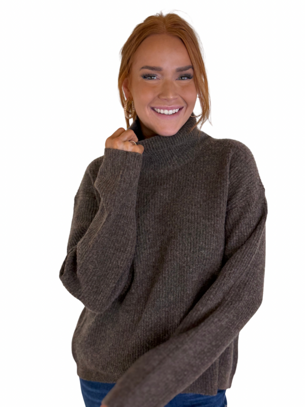 SOLID TURTLENECK SWEATER