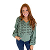 GILY TOP - SLATE GREEN