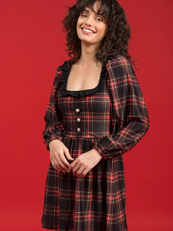 THE BEATRICE DRESS - PLAID
