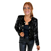 CAVIAR BLACK SEQUIN JACKET