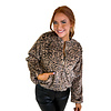 MICA FAUX FUR JACKET - LEOPARD