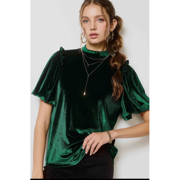 LA MIEL VELVETY PUFF SLV TOP