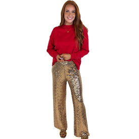  GOLD SEQUIN PANT