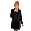 BLACK COLLAR MODAL DRESS