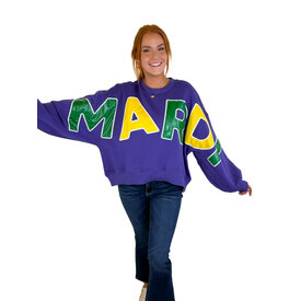  Mardi Gras Balloon Slv Pullover