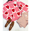 BLOCK HEART SWEATER