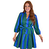 Leola Stripe Shift Dress- Blue/Green